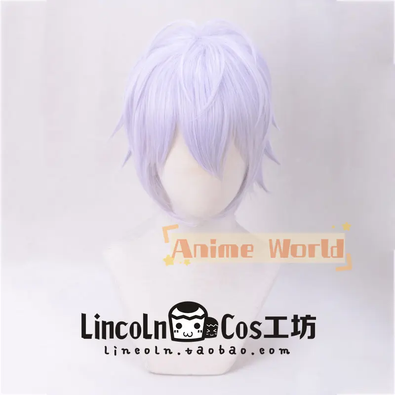 Фото Парик для косплея Sogo Osaka из аниме IDOLiSH7, аксессуар для Хэллоуина и карнавальных вечеринок, синтетическое термостойкое волокно + шапочка для парика №2