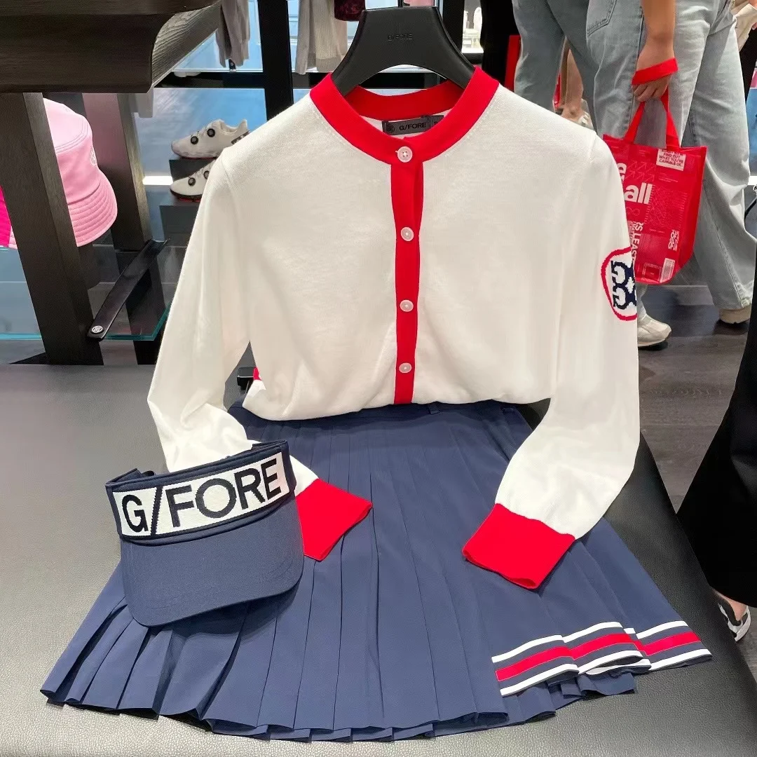 

22 Summer New Golf Women's Cardigan Small Coat Windbreaker Sunscreen Long-sleeved Single Wear Sportswear