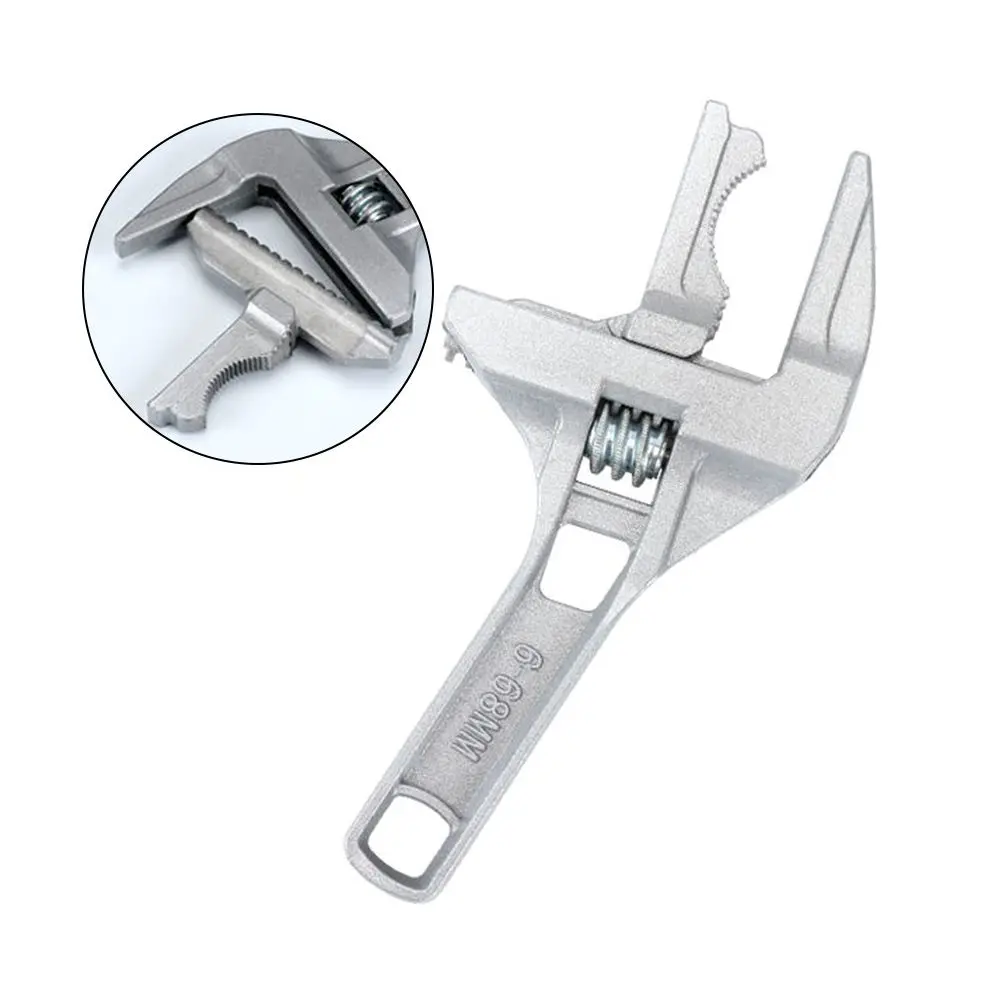 

2022 New Adjustable Spanner Wrench 16-68MM Wide Jaw Tool Plumbing Bathroom Nut Openings