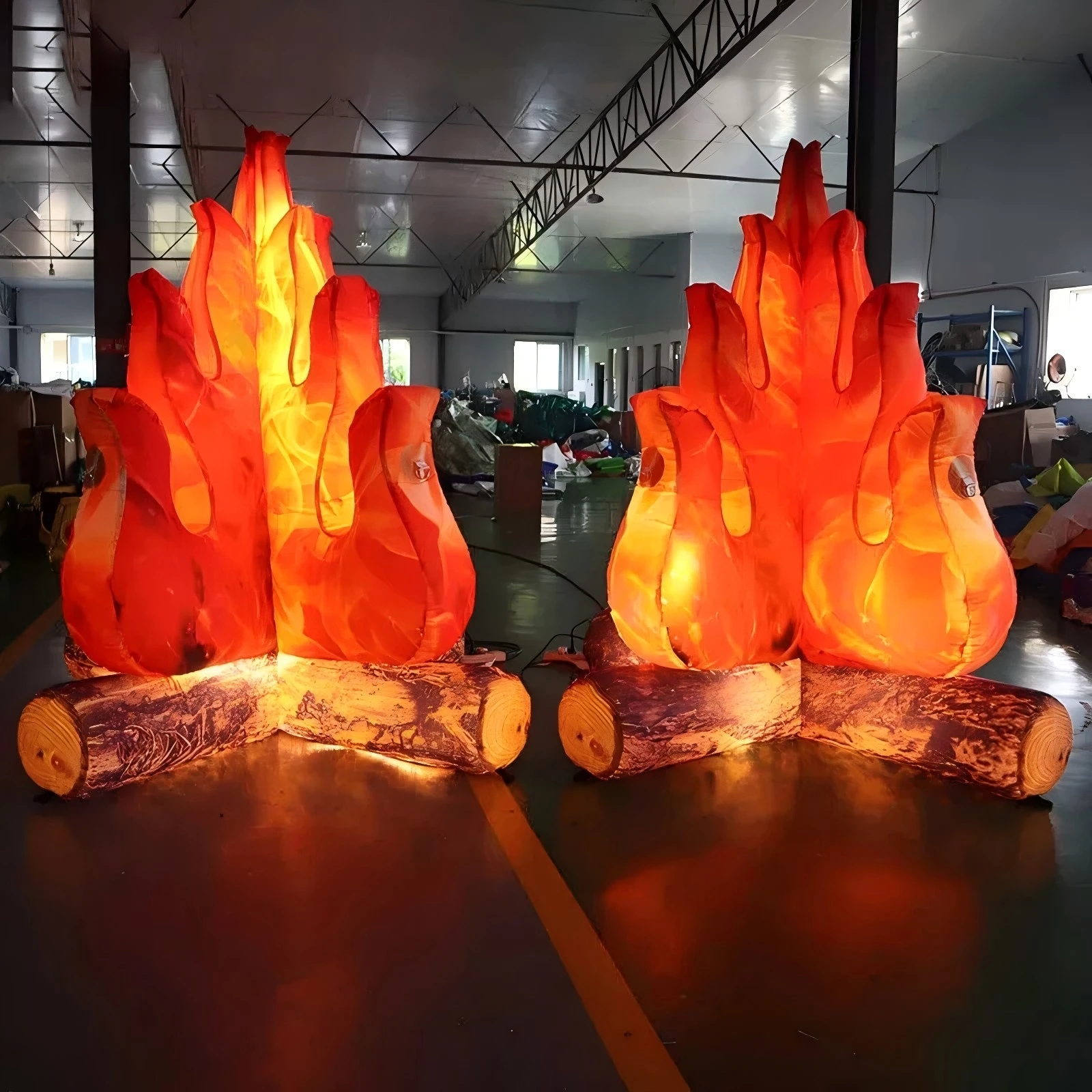 Фото 3 м/10 футов H поддельное украшение огня 3D Хэллоуин огнь декоративное украшение на Хэллоуин искусственный огонь искусственное пламя со светодиодными фонарями №2