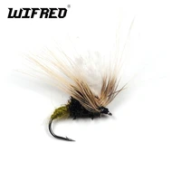 wifreo 6 pcs 12 grey emerger dry fly caddis trout fishing flies