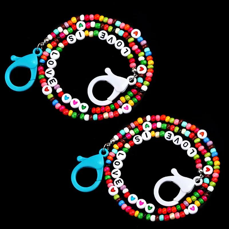 

1 шт., Женский винтажный шнурок с цветными бусинами в виде фруктов на цепочке для очков