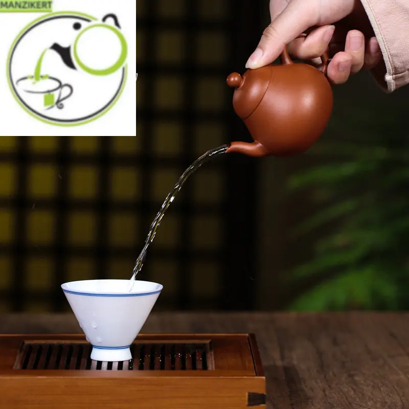 

Chinese teapot Yixing purple clay teapot, raw ore Zhuni, pear-shaped teapot, Kungfu tea set, teapot, small capacity 170ml