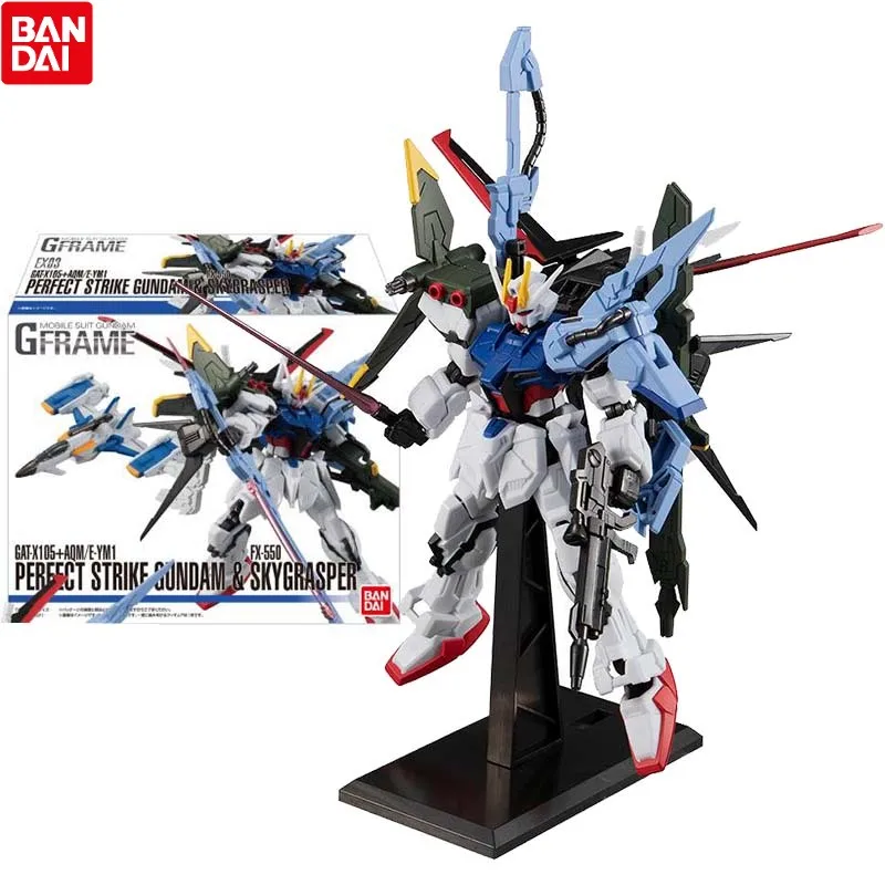 

Bandai Gundam Model Kit Anime Figure G FRAME GAT-X105 Pereect Strike Skygrasper Gunpla Anime Action Figure Toys for Children