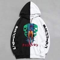 menwomen cool game chainsaw man print fashion hoodie sweatshirts pullover clothes anime cosplay man patchwork outwear unisex
