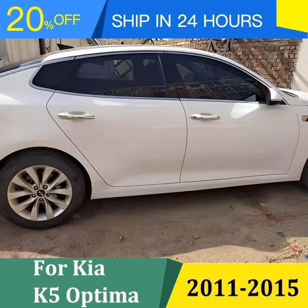 Фото Новая защитная наклейка для Kia Optima K5 2011-2015 из нержавеющей стали для защиты внешних элементов кузова. №1