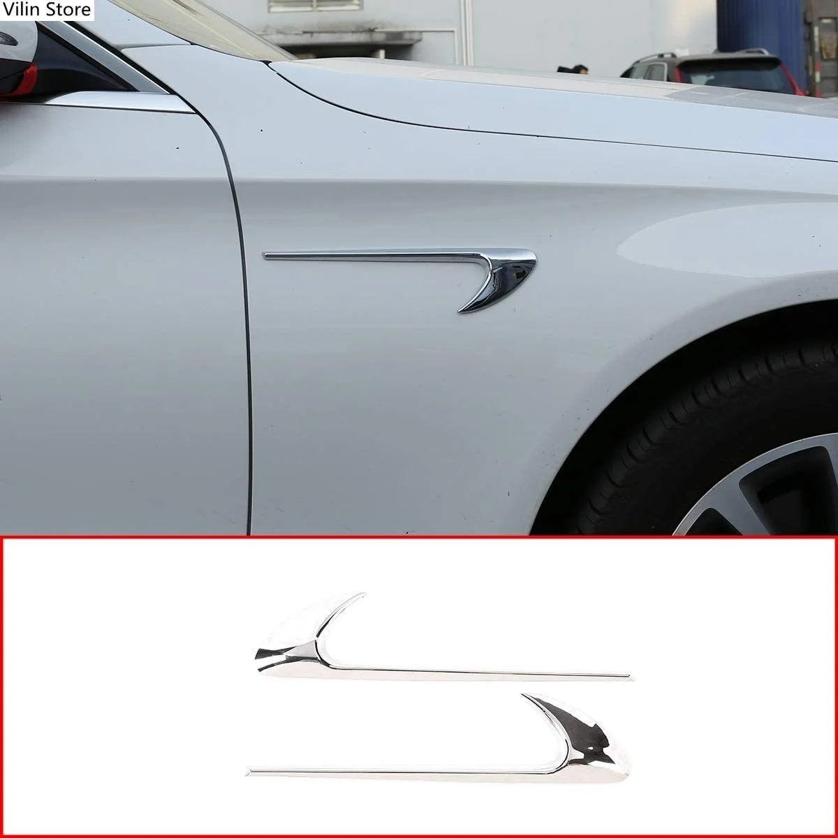 

ABS Carbon Fiber Style Car Side Fender Trim Accessories for Mercedes Benz E Class W213 C-Class W205 Refit E63S AMG