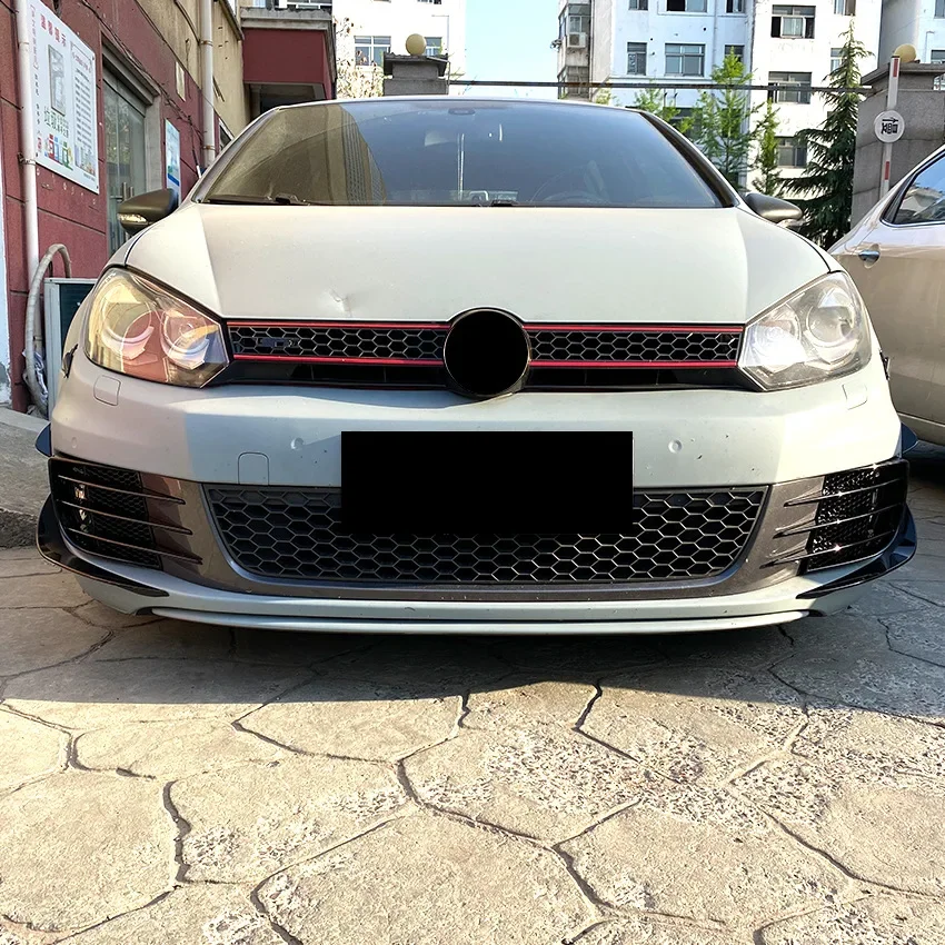 Для VW Golf 6 MK6 GTI GTD 2009 2010 2011 2012 2013 передний бампер автомобиля боковой спойлер