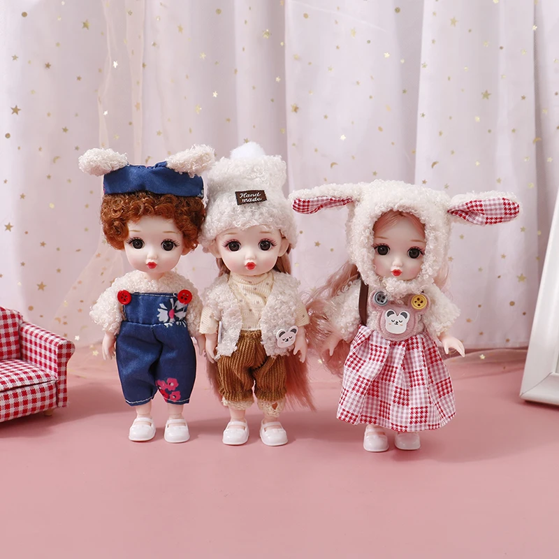 

2022 Doll House 17 Cm Doll Dress Ob11 Baby Suit Girl Ornaments Scene Toy Outfit Daily Casual Accessories for Girls DIY Toy