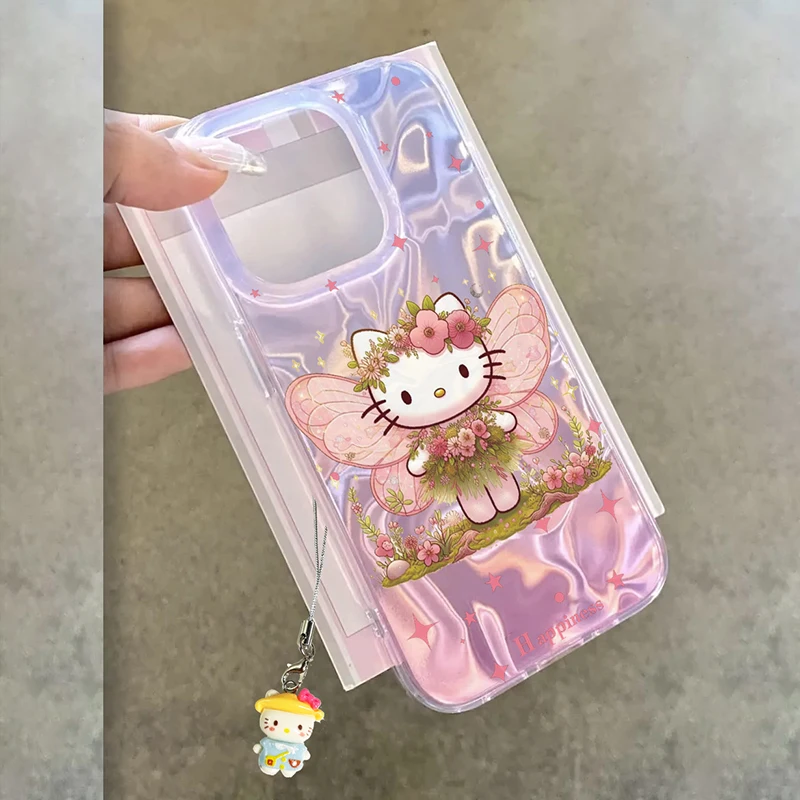 Чехол Hello Kitty Fairy для POCO X6 X5 M6 X3 M5S M4 Xiaomi Redmi A4 A3 14C 13C 12C 10C 12 13 Mi 14T 13T Pro 11 Lite Cartoon Cover