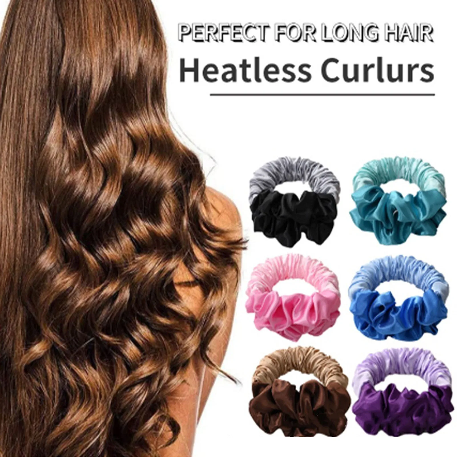 

Heatless Curling Hairband Soft No Heat Ponytail Hairband Curlers for Perfect Gift Curl Band Hair Curlers Hair Scrunchie 비녀