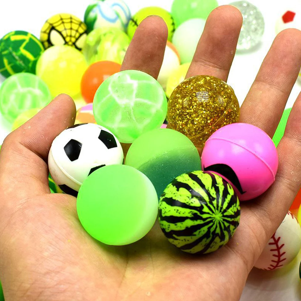 

10Pcs 30MM Funny Toy Balls Eyes Bouncy Ball Floating Bouncing Ball Children Elastic Rubber Ball Of Pinball Bouncy Toys
