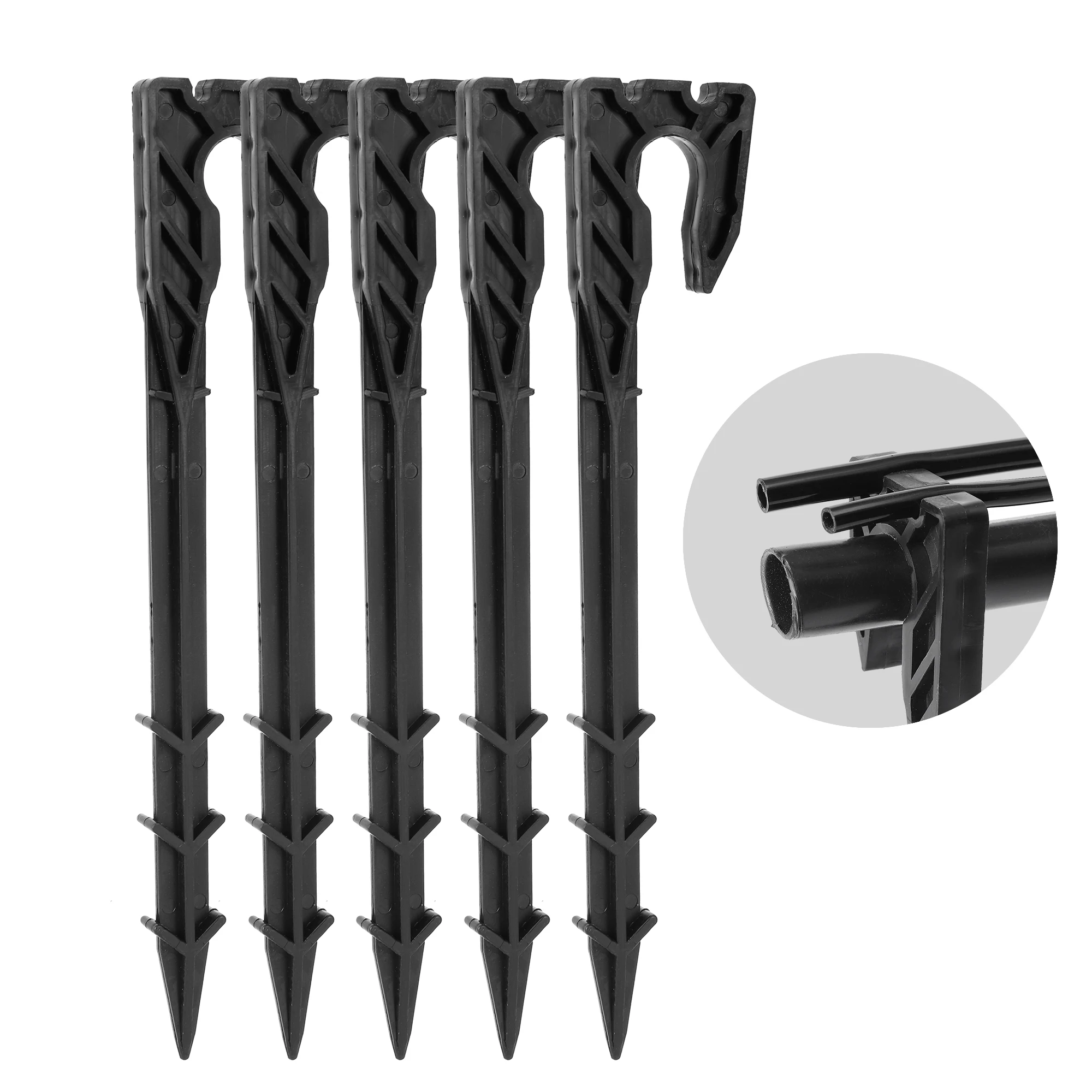 4/7Mm 3/5Mm 16Mm Tube Pipe Hose Holders C type Groud Stakes For PE Tubing Drip Irrigation Fittings Brackets Garden Supports - купить по