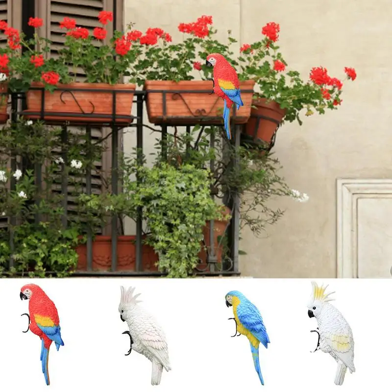 

Уличная искусственная смола, скульптура в виде попугая, Реалистичная тропическая фотосессия для внутреннего дворика, балкона, сада, двора, парка, уличная птица