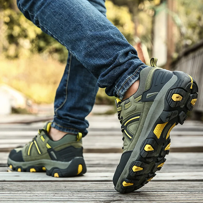 Fashionable Comfortable Male Outdoor Anti-Slip Wear Resistance Hiking Shoe Teenagers Climbing Shoes Casual Sport Footwear 39-45#