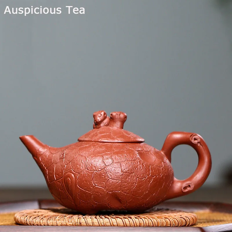 

150ml Classic Yixing Purple Clay Teapot Raw Ore Dahongpao Handmade Home Kung Fu Tea Set Tea Ceremony Drinkware Customized Gifts