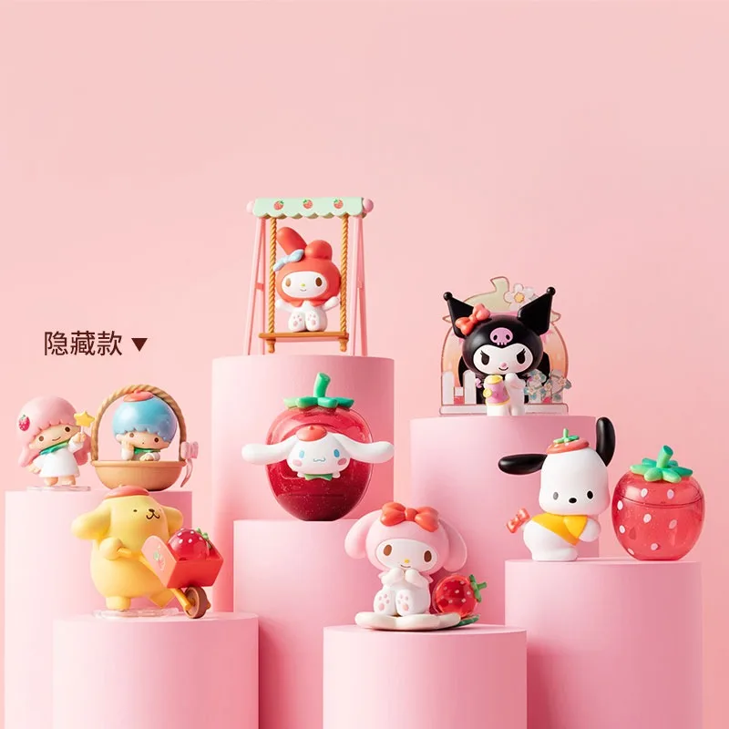 

Genuine Sanrio Strawberry Estate Series Blind Box Action Anime Figures Guess Bag Caixas Supresas Cute Birthday Gifts Mystery Box