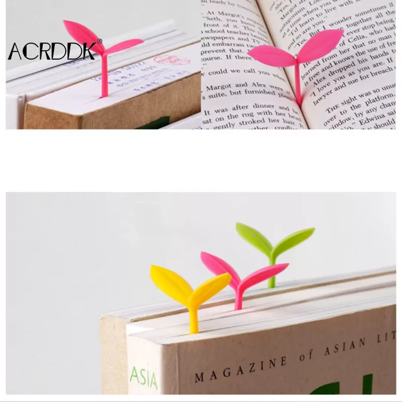 

Cute Creatives Grass Bud Shape Bookmarks Paper Reading Book Page Marker Stationery Supplies For Kids Adult FC