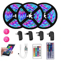new wifi led strip lights bluetooth rgb led light 5050 smd flexible 20m 15m waterproof 2835 tape diode dc wifi controladapter