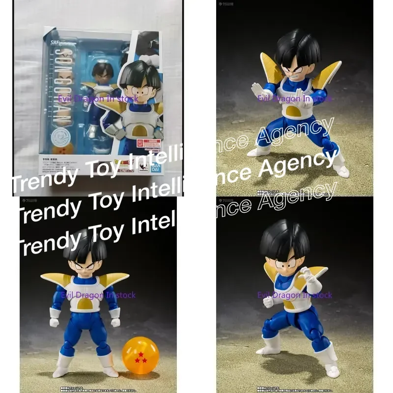 Фото В наличии 100% оригинал от Bandai SH Figuarts SHF Dragon Ball Гохан в боевом костюме, аниме-фигурка, коллекционная модель игрушки. №1