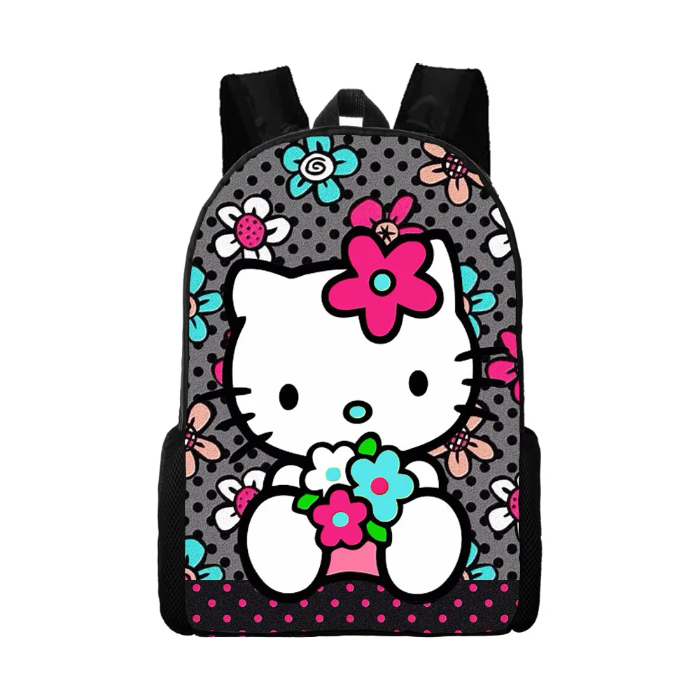 

New HelloKitty Cute Kitty Cartoon Backpack Elementary and Middle School Students Girls Schoolbag Digital Printing Kids Mochilas