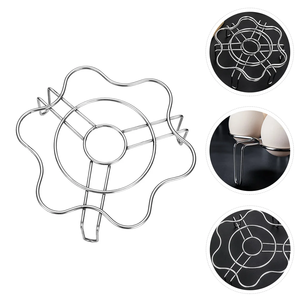 

Rack Steamer Steam Pot Standsteaming Steel Stainless Cooking Round Canningstove Trivet Hot Cake Dish Roasting Seafood Tray