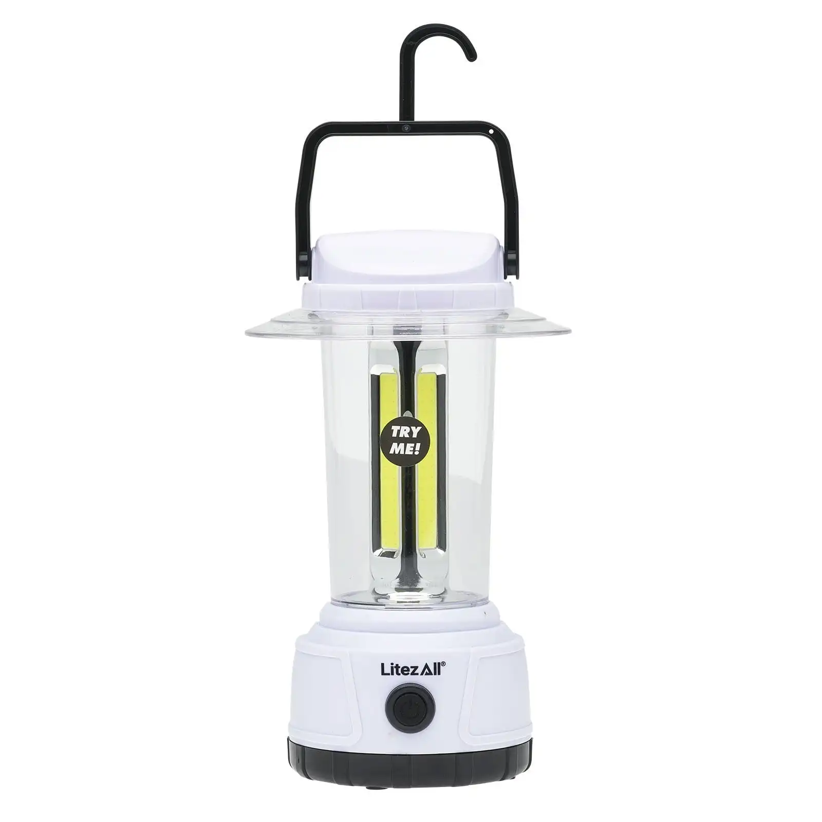 

2000 Lumen COB LED Camping Lantern Powered by 4 D Batteries