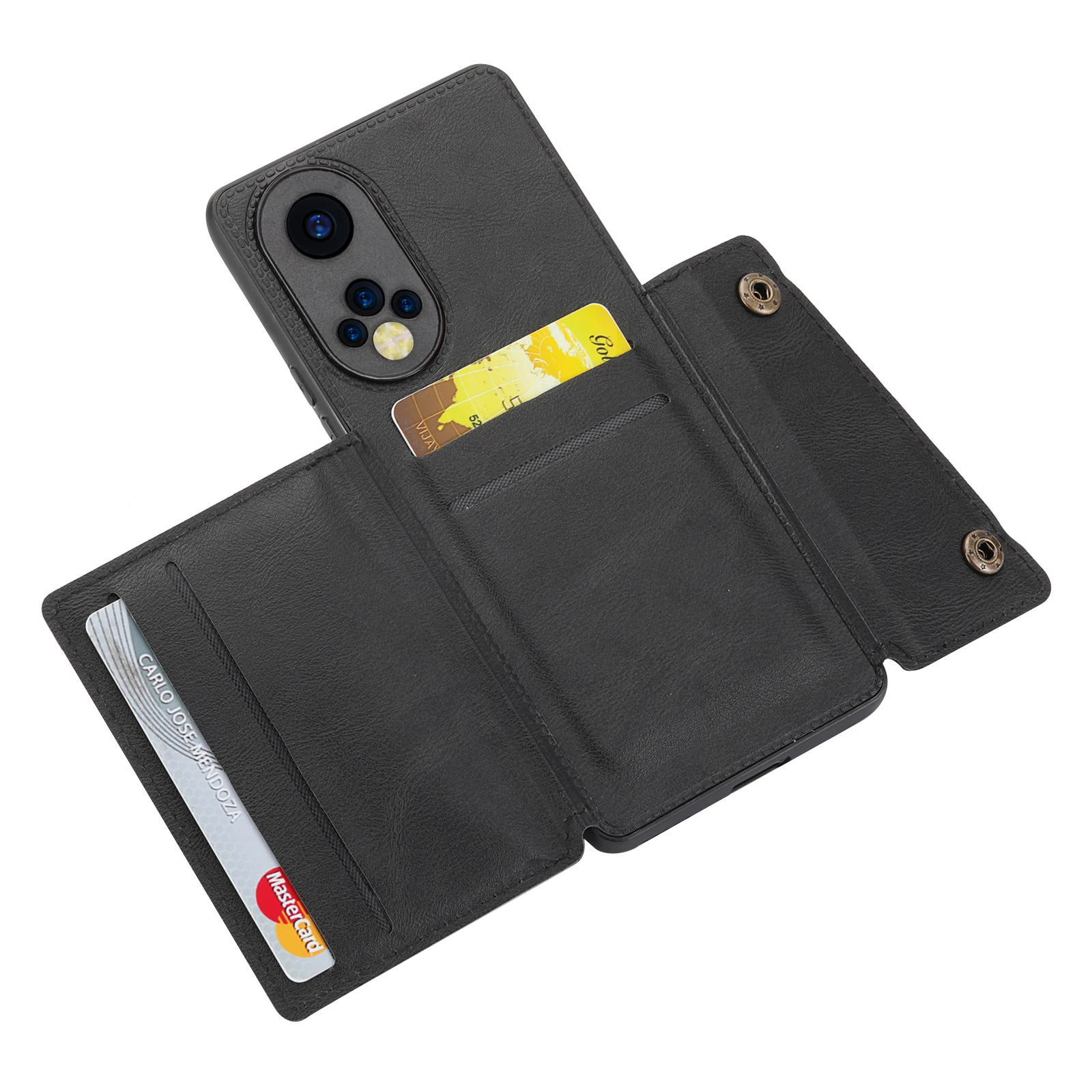 Двойной кожаный чехол-бумажник для телефона с защитой от падения Xiaomi Redmi K30 PRO