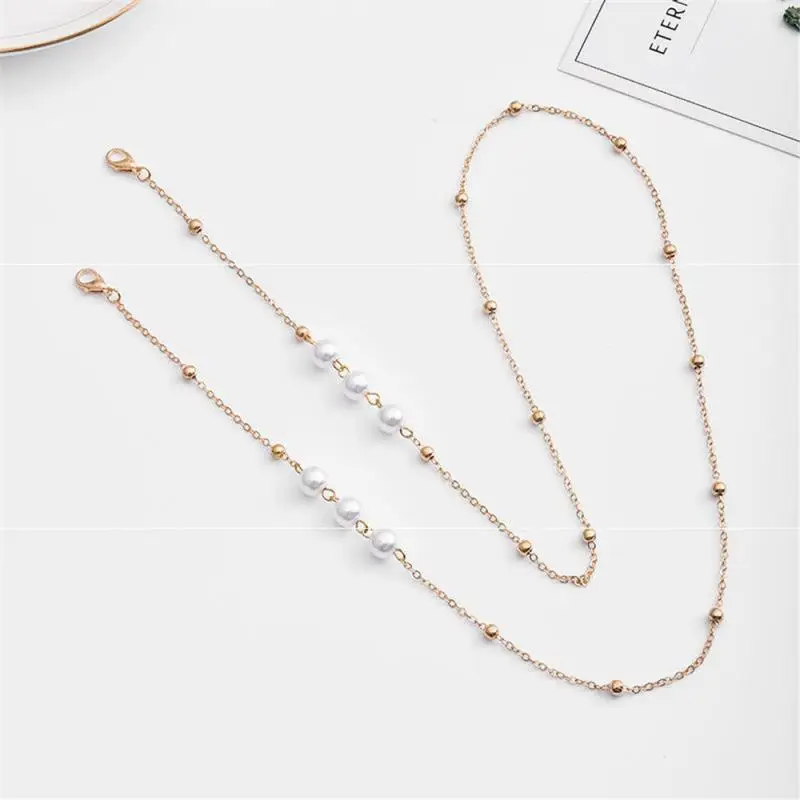 

Unisex Metal Spectacle Chain Simple Copper Gold-plated Spectacle Chain Anti-slip Anti-fall Drop-proof Mask Chain Glasses