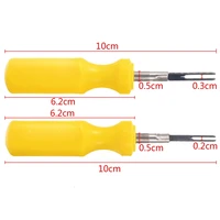 extractor car terminal removal tool repair release pin stianless steel yellow 2 pcs assemble crimp connector pin