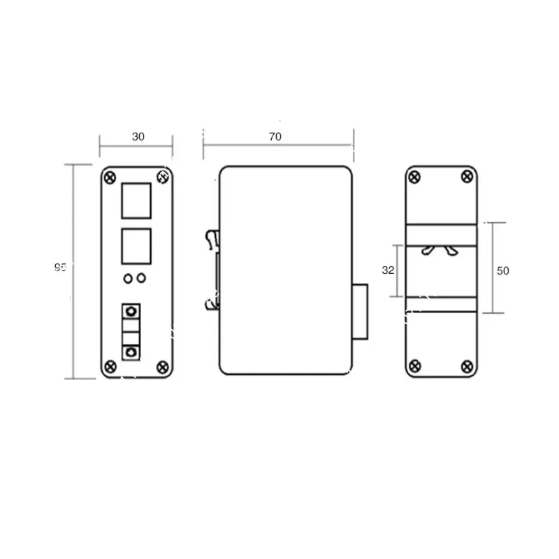 Фото Промышленный PoE-инжектор для DIN-рейки 10G 90W IEEE802.3bt, PoE-адаптер-мидспэн, широкий диапазон входного напряжения 12-48В DC, сетевое оборудование питания №4