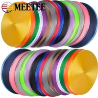 45meters meetee 10 20mm colorful nylon webbing ribbon straps bias tape for handmade work cards strap clothing sewing accessories