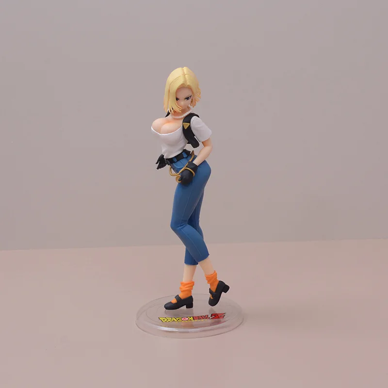 

20cm Dragon Ball Z lazuli Android 18 Anime Doll Action Figure PVC toys Collection figures for friends gifts