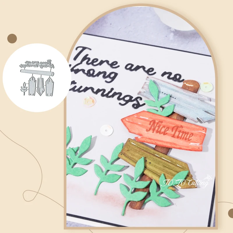 

2022 Вырубные штампы дорожный знак тиснение для скрапбукинга DIY декоративный альбом Обложка лезвие Дырокол трафареты рукоделие высечка