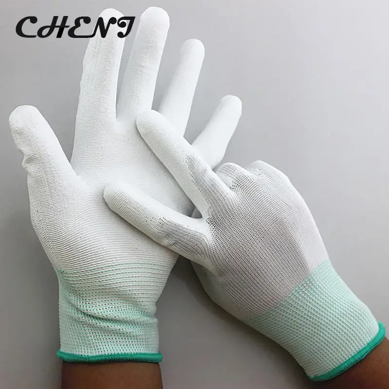 

1pair Antistatic Gloves Anti Static ESD Electronic Working Gloves pu coated palm coated finger PC Antiskid for Finger Protection