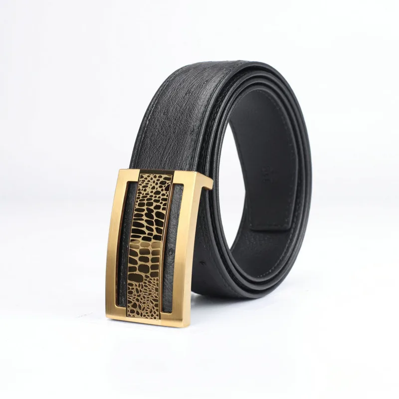 Women Luxury Business Plate Buckle Belt Versatile Man Genuine Leather No Splicing Fashion Belts Leisure New Cosy Classics Girth