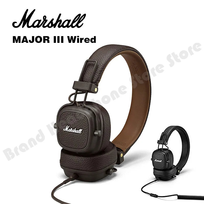 

Marshall Major III Wired on-Ear 3.5mm Headphones Classic Earphones Deep Bass Foldable Sport Gaming Headset for Pop Rock Music