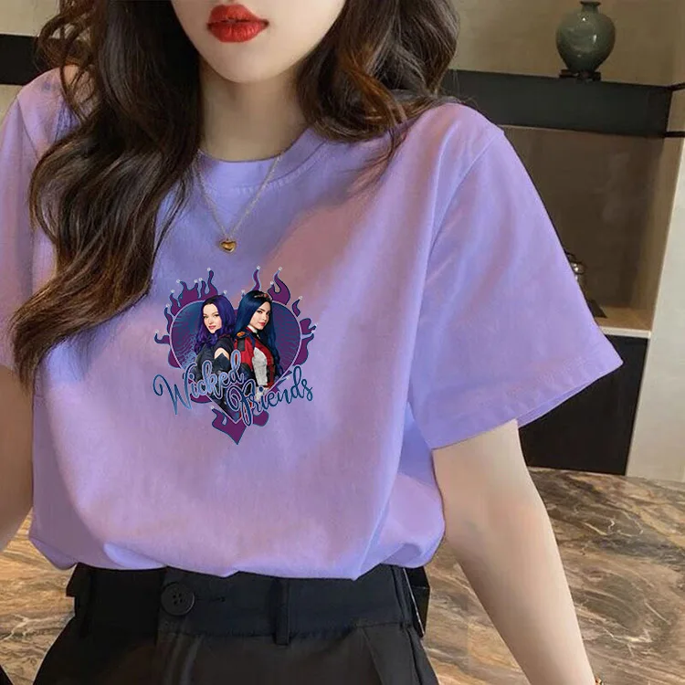 Футболка женская Повседневная из хлопка с круглым вырезом и коротким рукавом