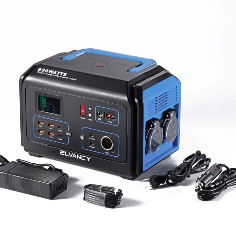 

Home Solar Generator Electricity Generating System Laptop Portable Power Station 650W For Electric