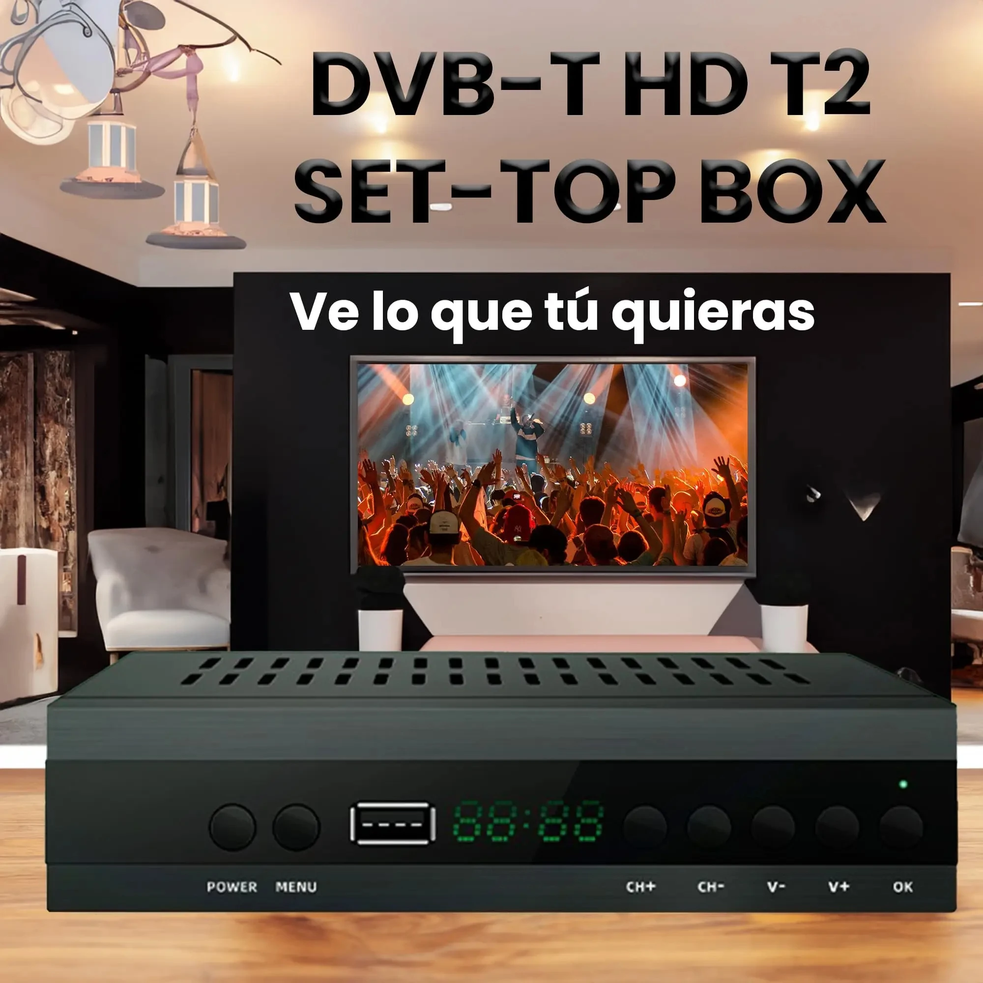 Новый цифровой термоприемник H.265 TDT DVB-T2 C HD FTA телеприставка EPG USB PVR ТВ-тюнер для HDстарый телевизор (art.: 3920cfd73f562) - 3920cfd73f562