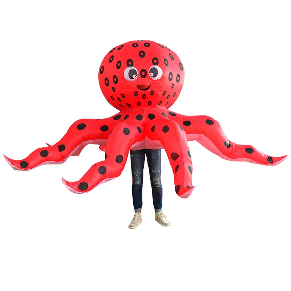 

Adult Octopus Inflatable Costume Blow Up Party Costumes Cosplay Mascot Suit Animal Halloween Costumes For Men Women Fancy Dress