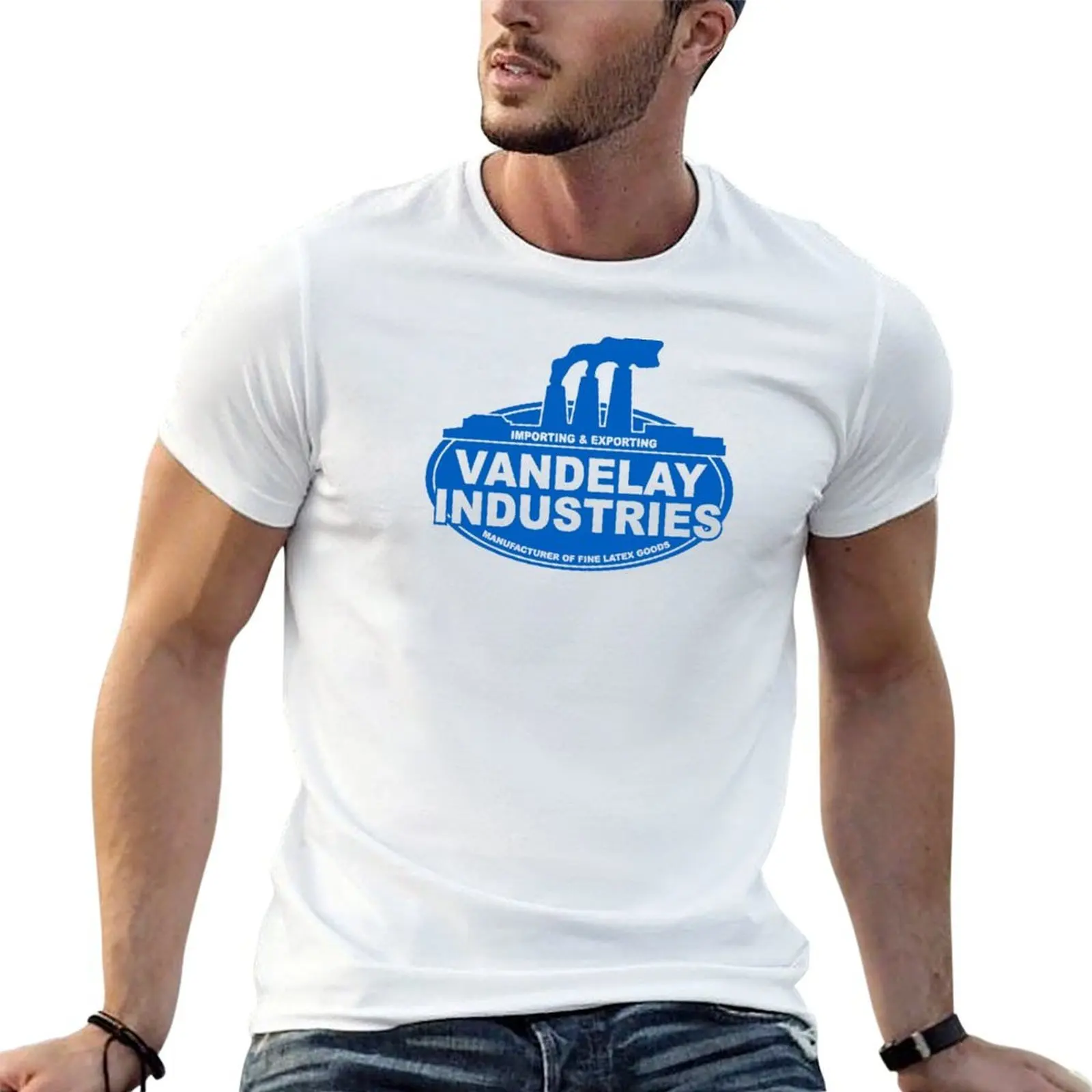 Фото Футболка Vandelay Industries, классическая базовая повседневная футболка №1