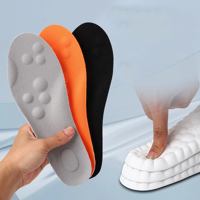 

Latex Sport Insoles Soft High Elasticity Shoe Pads Orthotic Breathable Deodorant Shock Absorption Cushion Arch Support Insole