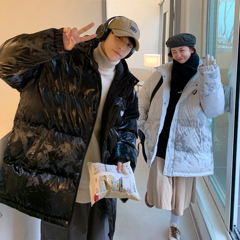 Winter new fashion warm down cotton jacket male trend ruffian handsome couple cotton jacket parkas Men's winter jacket Overcoat