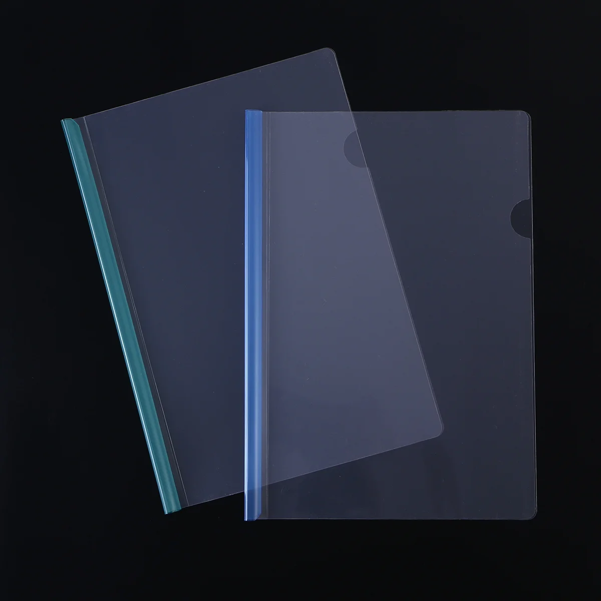 

10pcs Transparent File Folder Sliding Bar Report Covers for A4 Report Display Cover Organizer Binder