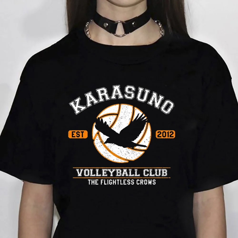 Рубашка Haikyuu для подростков Y2k Красочная футболка в стиле поп-культуры ретро