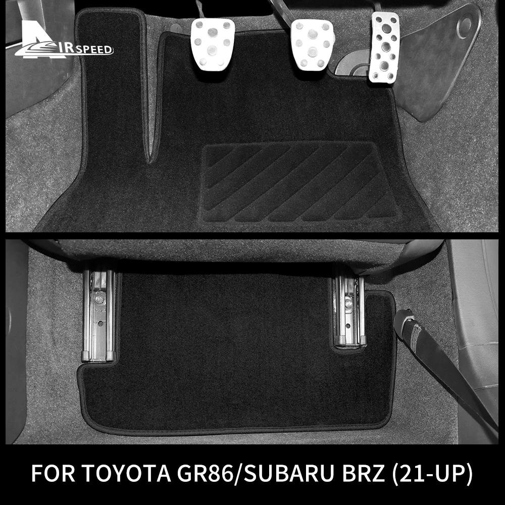 

Автомобильный напольный коврик для Subaru BRZ, Toyota GR86 2021 2022 2023 LHD, нейлоновый бархатный коврик для ног, легко устанавливается, не имеет специфического запаха, Декор