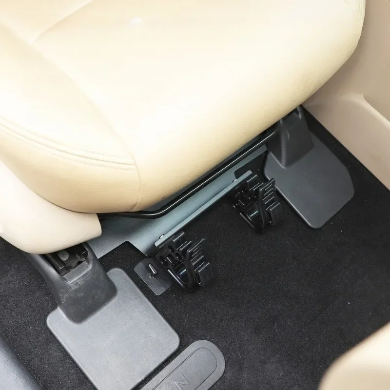 Фото Для Nissan Pathfinder 2013-2018 алюминиевый сплав черный автомобильный держатель фонарика под сиденьем кронштейн интерьерные автомобильные аксессуары №5