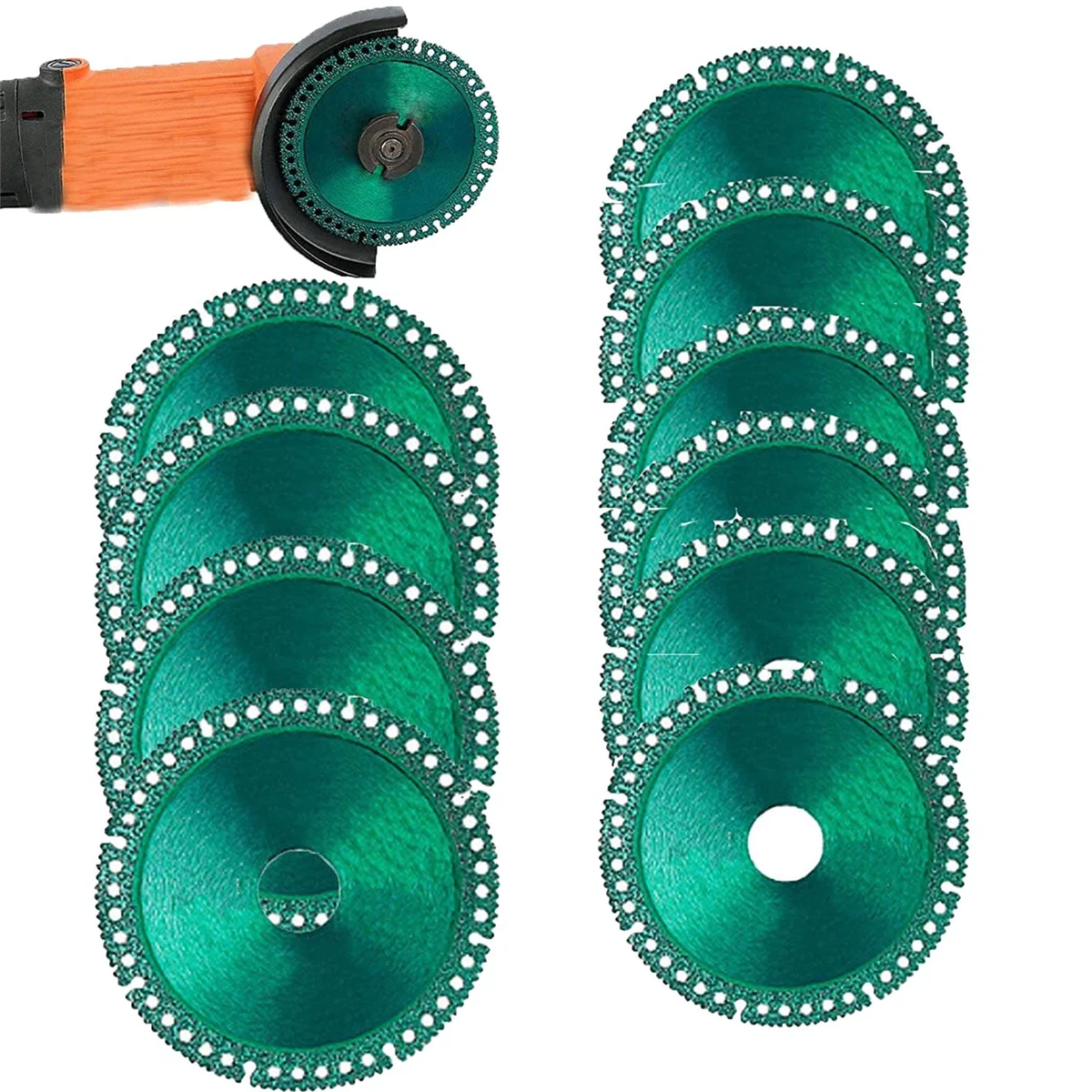

Indestructible Disc for Grinder, Indestructible Cutting Disc, Composite Multifunctional Cutting Saw Blade (10PCS)