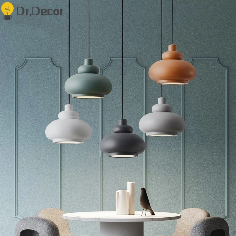 

Nordic Simple Pendant Lights Lighting Vintage Pendant Lamp Dinning Room Kitchen Restaurant Stair Indoor Decor LED Hanging Lamps